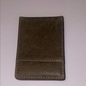 Lodis Olive Brown Leather Card & Key Holder